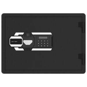 Ohňovzdorný trezor Rottner BLACK FIRE 350 odtlačok prsta
