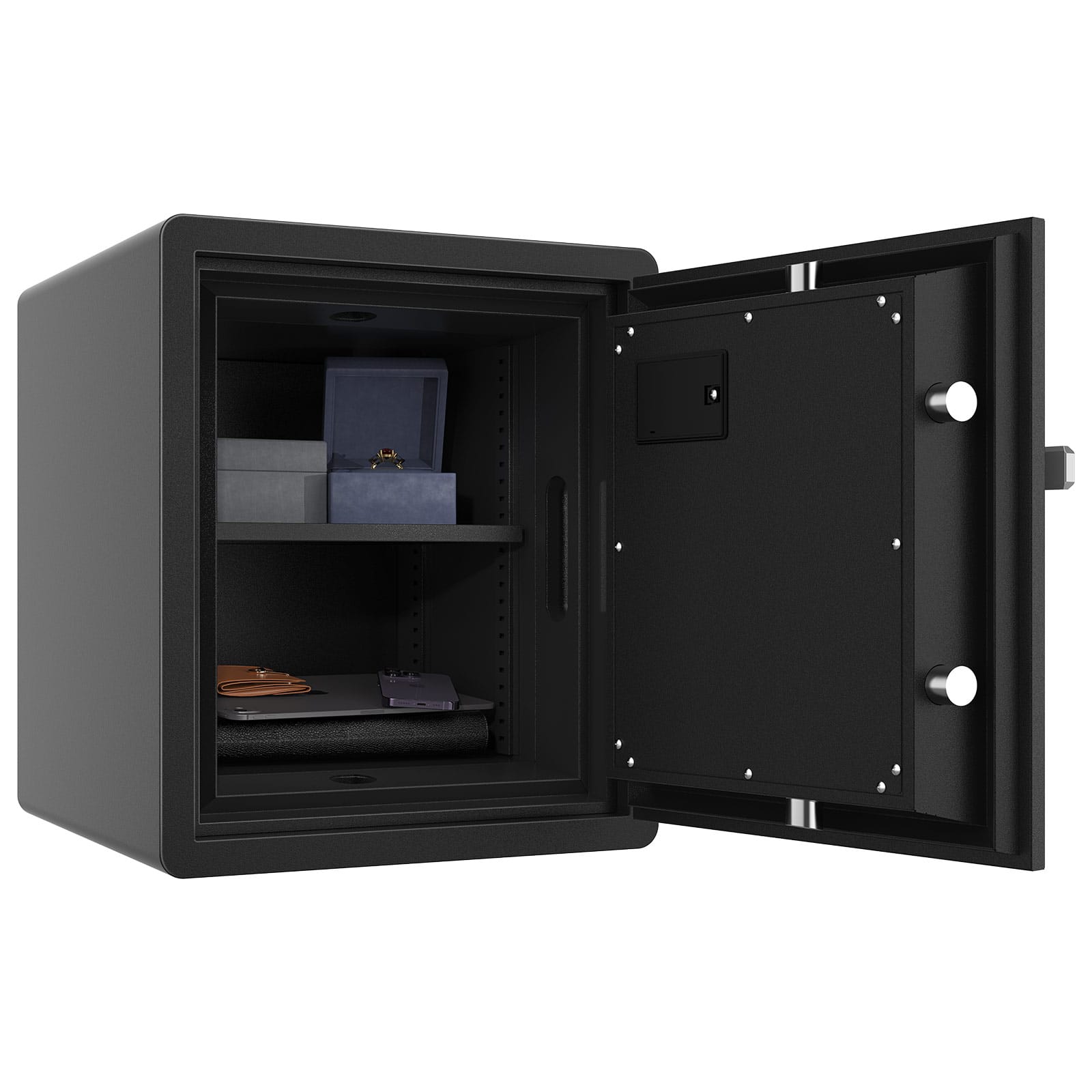 Ohňovzdorný trezor Rottner BLACK FIRE 530 odtlačok prsta