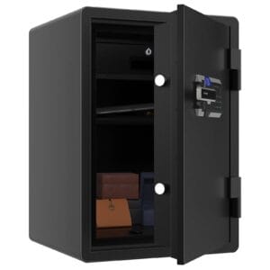 Ohňovzdorný trezor Rottner BLACK FIRE 700 odtlačok prsta